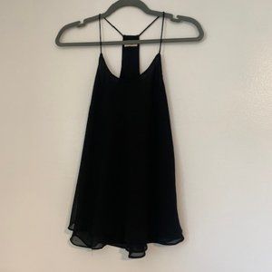 Black Strappy Tank-